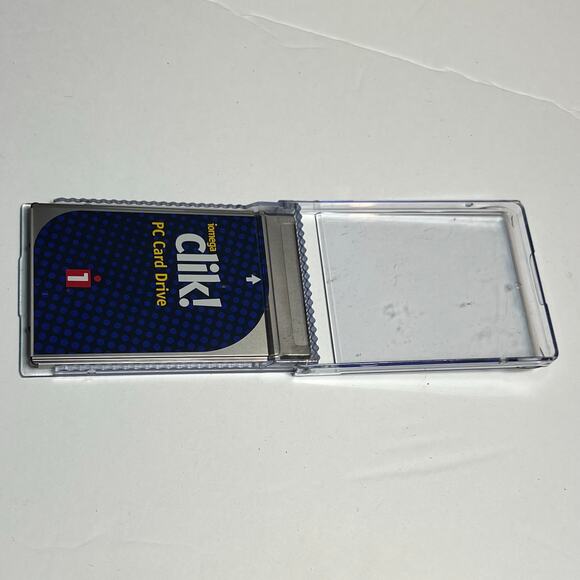 Iomega Clik 40 PC Card Drive C40 T2 Japan 1999 Vintage Storage Includes Case - Picture 2 of 10